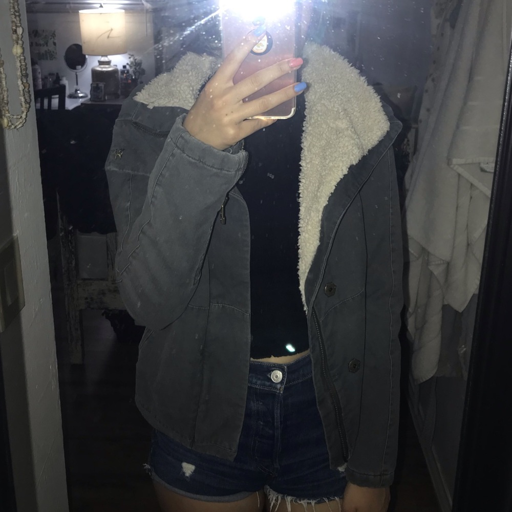 joe’s jeans fur lined utility style jacket